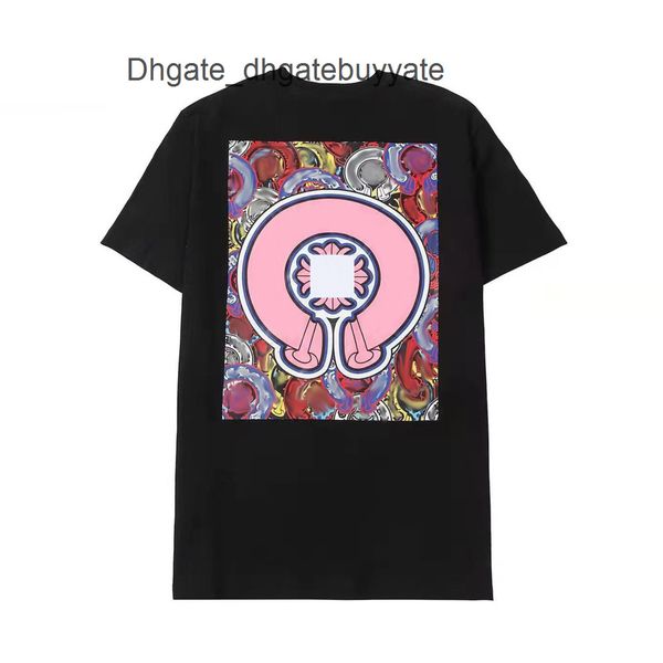 

ch loose men's t shirts brand man t-shirt luxury summer women cross sanskrit tees letter designer tshirts boy fashion round neck shirt, White;black