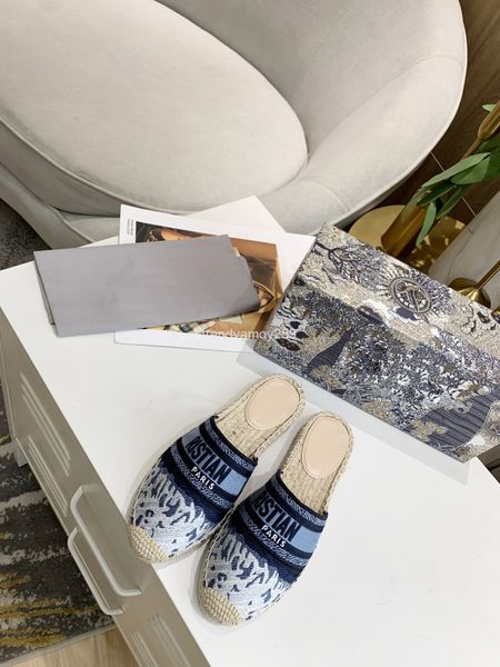 

dress shoes d family embroidered fisherman's half slippers for women, Black