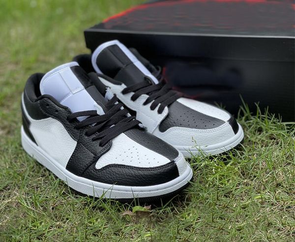 

size us 5.5-12 1 low invert mens basketball shoes womens 1s black white outdoor sports fashion sneakers dr0502-101 with box