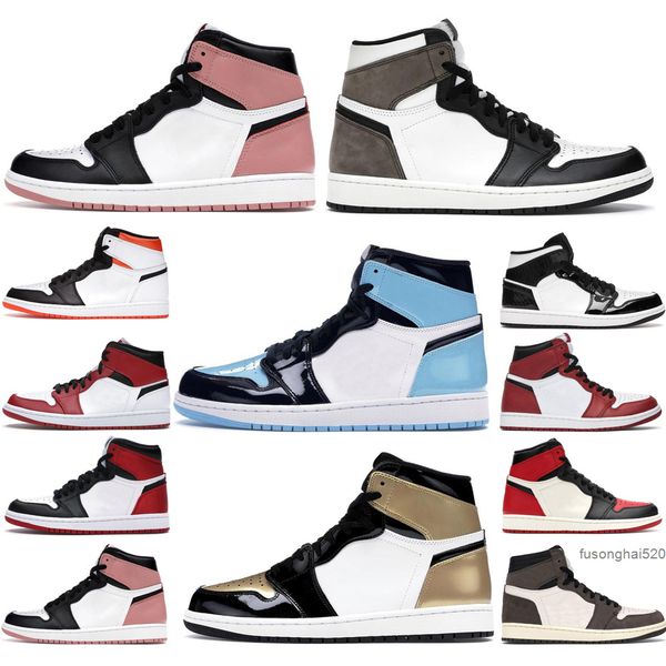 

casual shoes high 1 boots 1s mens basketball hand crafted patent bred dark marina university blue a ma maniere pink quartz dark mocha twist, Black