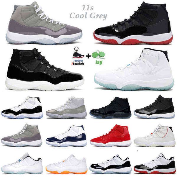 

11s cool grey basketball shoes men women 11 jubilee 25th anniversary bred concord 45 prom night legend blue varsity red mens trainers sport, Black;white