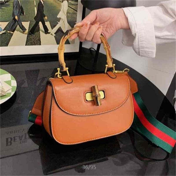 

fashion bamboo wide strap hand single shoulder lovely simple foreign style bag 75% purses stores sale
