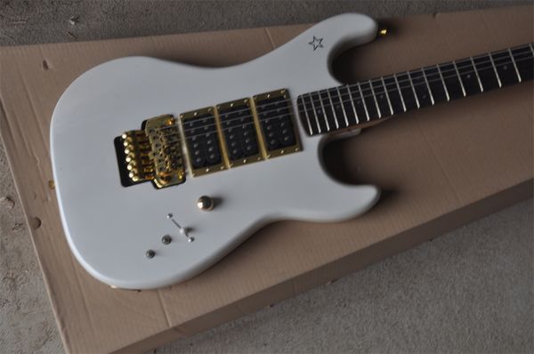 

white fashion six string electric guitar we can customize various guitars
