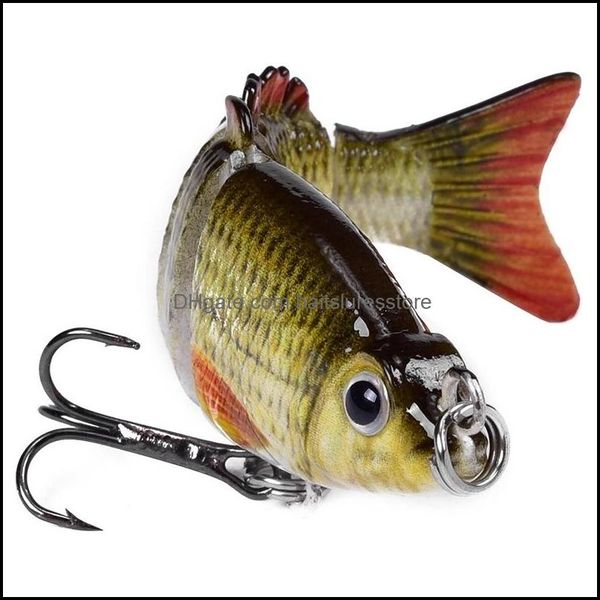 

baits lures fishing sports outdoors 5cm 2.5g lure mti jointed hard bait lifelike joint wobblers 6 segments swimbait crankbait fish drop de