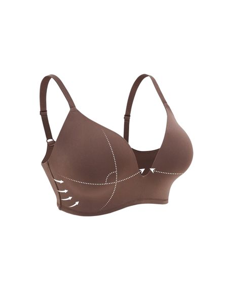 

luvlette plain wireless bra e362#, Black;red
