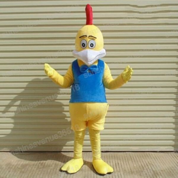 Costume della mascotte del gallo di Halloween Personaggio dei cartoni animati di alta qualità Carnevale Unisex Adulti Taglia Natale Festa di compleanno Vestito operato