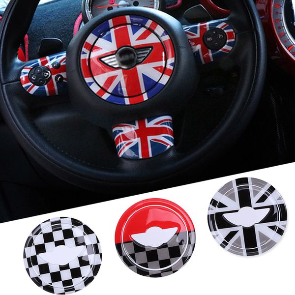 

3d abs stickercar steering wheel for mini cooper countryman jcw r55 r56 r60 mini cooper accessories car styling