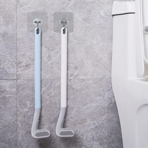 Escova de cerdas de silicone escova de golfe escovas para armazenamento e organização casa de banho ferramenta de limpeza wc acessórios toaletes escovas