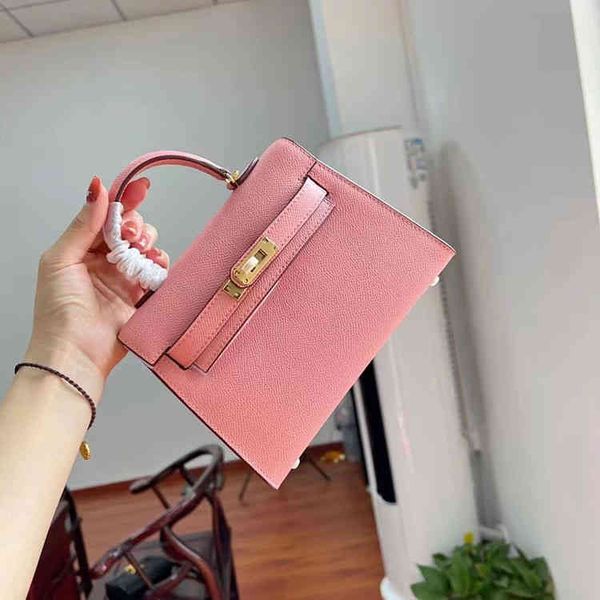 

explosive fashion bags heme bag 2022 spring summer net red tide palm print cowhide one shoulder messenger bag simple three sizes