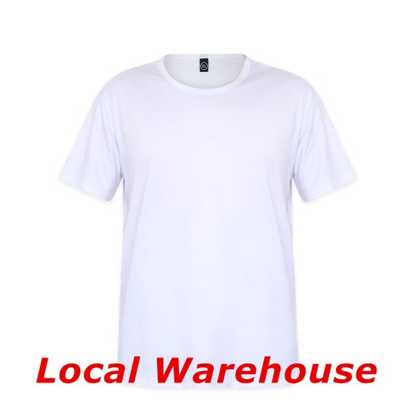 Local Warehouse Sublimation weiße leere T-Shirts Wärmeübertragung modale Kleidung DIY Eltern-Kind-Kleidung S/M/L/XL/XXL/XXXL A12