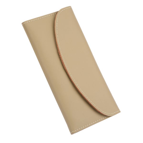 

2022 spring new real cowhide simple style long wallets high qualitv waterproof fashionable purse, Red;black