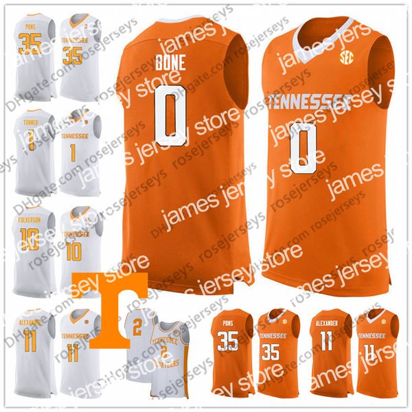 College Basketball indossa la maglia da basket personalizzata NCAA 2022 Tennessee Volunteers 10 John Fulkerson 13 Olivier Nkamhoua 2 Williams 5 Schofield 11 Springer 35 Po