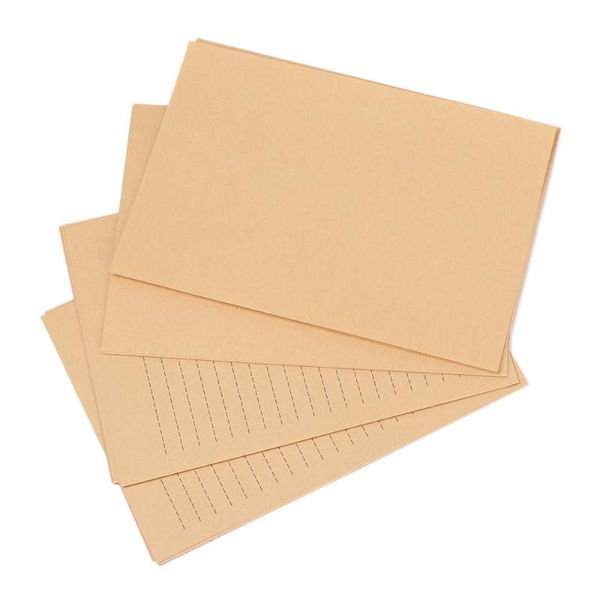 Geschenkverpackung 25 Blätter leerer Brief Papier Kraft Druck schreiben dicke Postkarten DIY -Kartenhand machen Handwerk Hochzeitseinladung