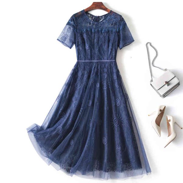 

casual dresses big brand export to europe and the united states cut standard light luxury original order tail goods boutique summer dress hi, Black;gray
