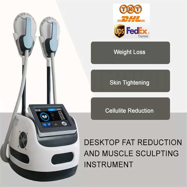 

emslim electro muscle building body sculpting professional two handles fat loss spa beauty equipment