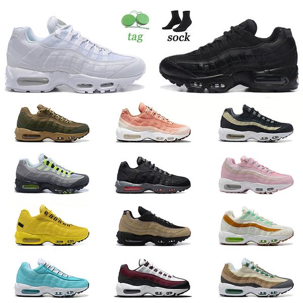 

triple black white 95s running shoes mens sports light p blue speed lacing white beige grey champagne with orange nyc taxi womens sneakers t