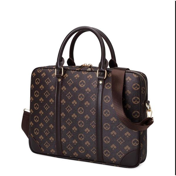 

4 colors luxury briefcase simple mens dandy briefcase slim leather briefcase solid large business man bag lapbag messenger bag for men handb