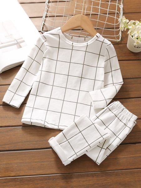 

toddler boys grid plaid pj set she, Blue;red