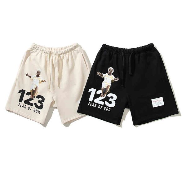 

fog co branded rrr123 children's shorts men's street personality loose hip hop summer casual beach pants trend, White;black