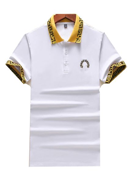 

mens polo shirt designer man fashion horse t shirts casual men golf summer polos shirt embroidery high street trend tee asian size m-xxxl06, White;black