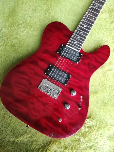 

diy factory standard 6-string large flower veneer electric guitar fast