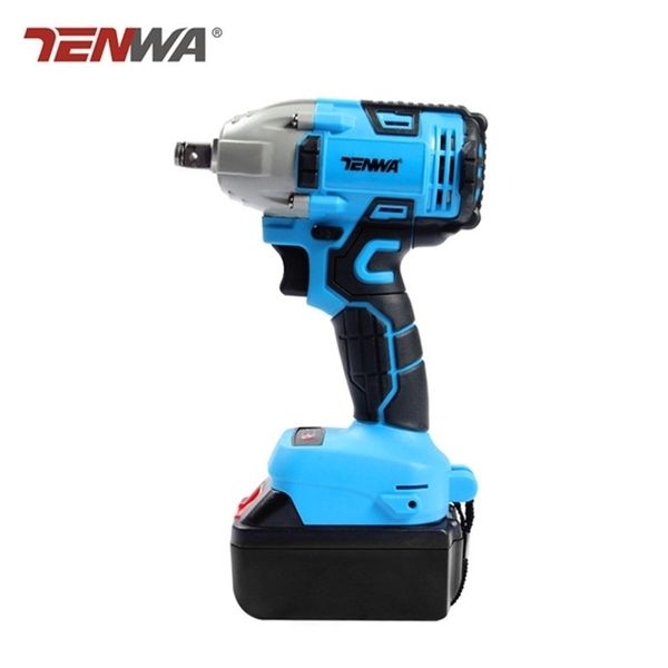 Tenwa 2 Colors Impact Wrench 21V без прощераживания электрическая переменная скорость беспроводная перезаряжаемая тренировка Y200323