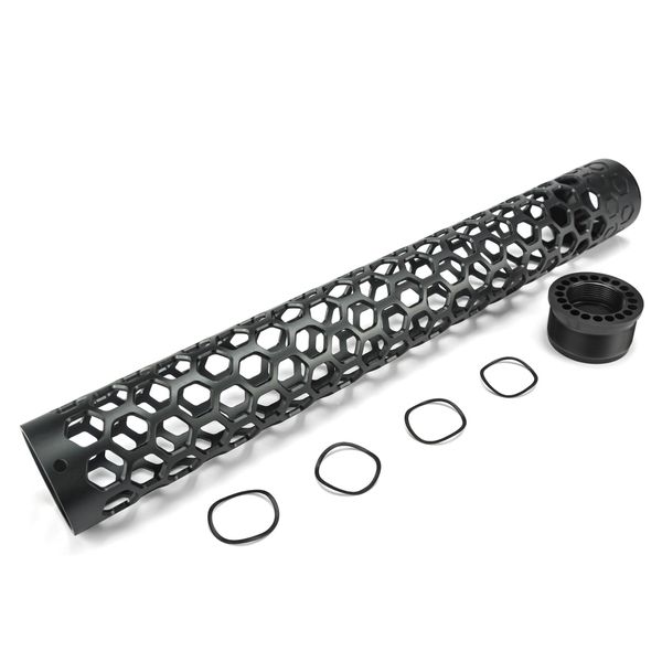 

scopes 7"l 10"l 12"l 15"l ar15 super slim round hollow out handguard .22 5.56 m4 m16 float rail scope mount accessories