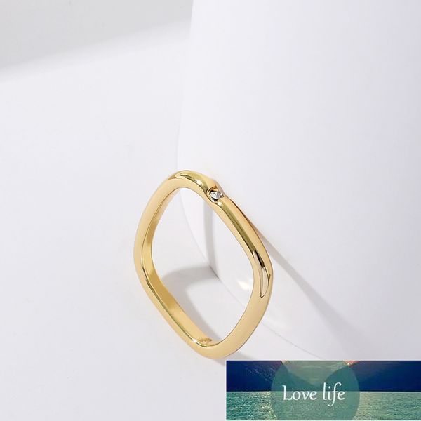 

small square ring on douyin couples couple rings japanese and korean simple valentine's day gift square simples bracelet female, Silver