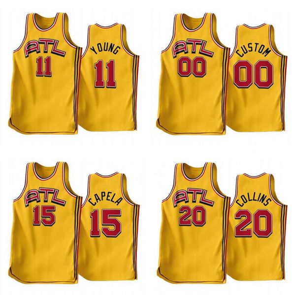 

basketball jersey trae young dejounte murray john collins 2022-23 new season men youth city jerseys in stock, Black;red