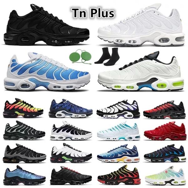 scarpe da corsa da uomo tn plus da donna triple nero bianco arcobaleno verde Hyper Pastel Supernova Brushstroke Camo scarpe da ginnastica da uomo sneakers sportive da esterno University Blue