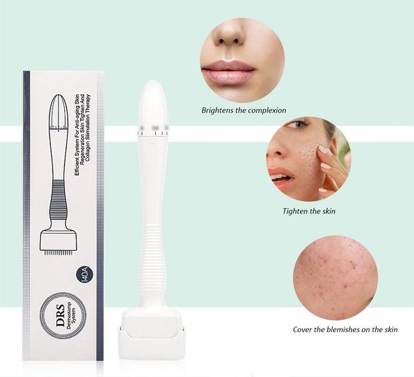 Derma Carimbo Derma Comprimento da agulha ajustável 140 A agulhas de aço inoxidável Microneedle para o instrumento de agulhamento cosmético anti -estique