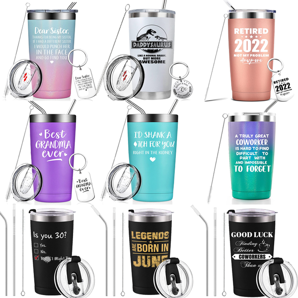 

travel coffee mug water cup stainless steel tumbler vacuum flask thermos bottle thermal car cup for father's day gift christmas gift di