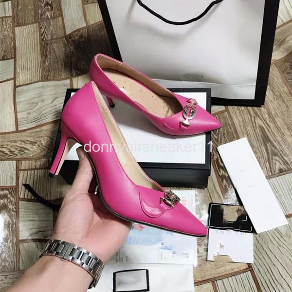 

dress shoes women's shoes spring 21 silk tire cowhide square head shallow mouth fashion metal buckle comfortable medium heel, Black