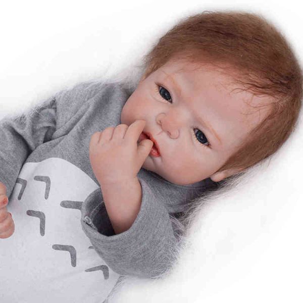 

aww reborn doll toddler boy 22" baby newborn boneca renascida life like bebe realistic berenguer from otarddoll aa220325