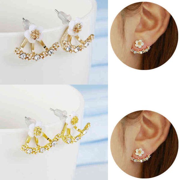 

tiktok red european and charm american dangle personalized hollow out female earrings fashion high-grade elegant temperament geometric earri, Golden