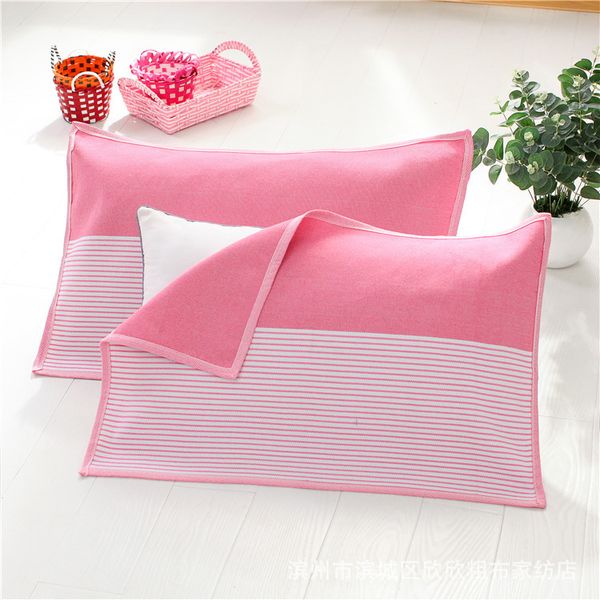 

pillow case manufacturers supply wholesale old coarse cloth pillowtowel encrypted thickening pillow towel wrapping