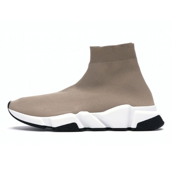 

sock shoes speed trainer mens womens plate-forme sneakers graffiti beige clearsole chaussette tripler vintage luxury casual shoes soc, Black