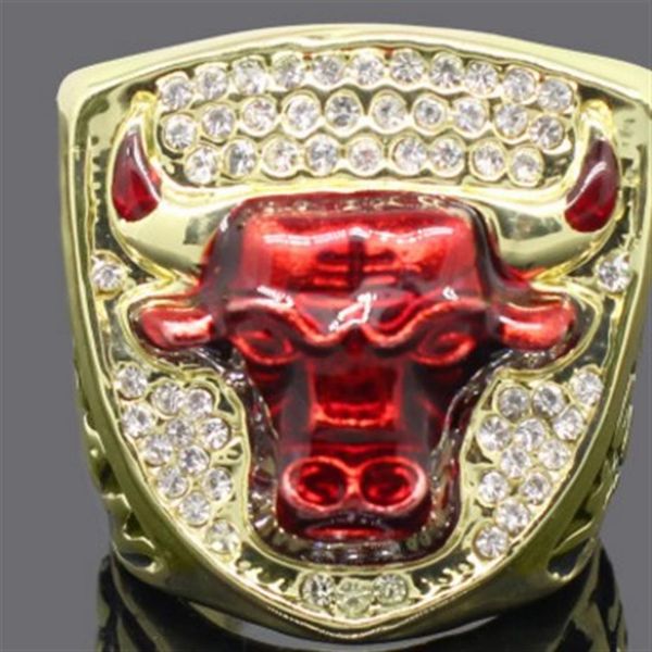 

whole 2pcs/lots yellow gold filled inlay bulls champion men's ring size 10--13 up-market gift 15289u, Golden;silver