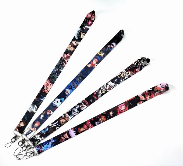 Handy-Anhänger, 100 Stück, Cartoon-Anime-Lanyard, Karten-Ausweishalter für Schlüsselanhänger, Ausweis, Kreditkartenhülle, Pass, Handy-Anhänger, Umhängebänder, Ausweis-Schlüssel-Zubehör