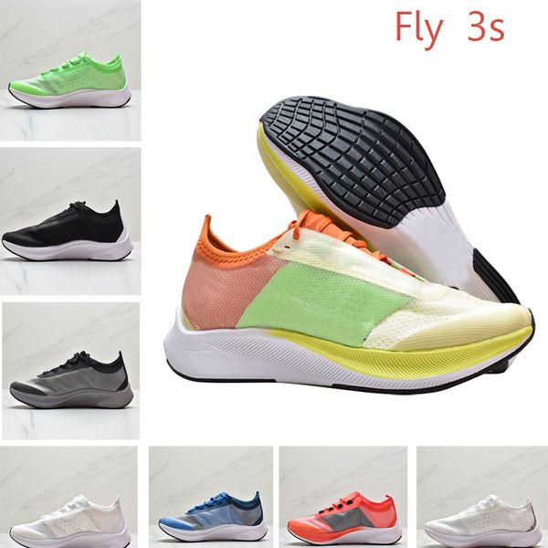 

lovers casual shoes fly 3s running shoe mesh breathable round head men sneakers lace-up outdoor trainers comfortable rubber sole sports shoe, Black