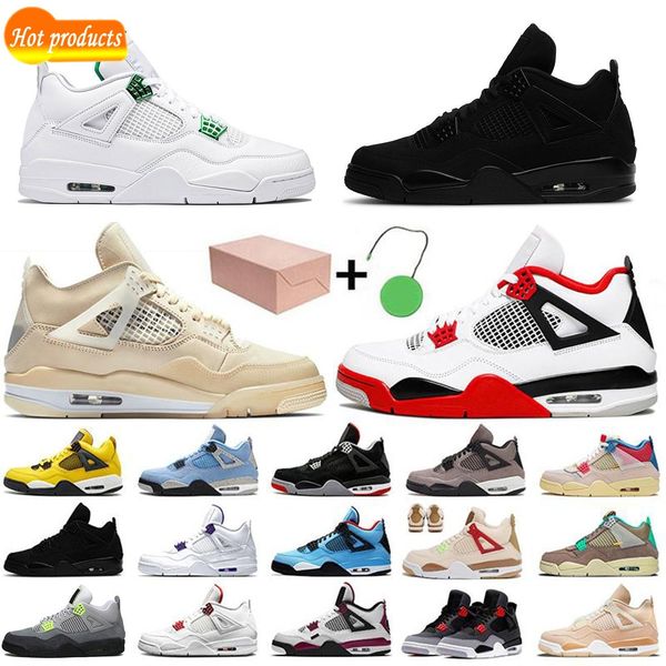 

2022 jumpman 4 basketball shoes sail oreo university blue sneakers men women trainers white cement black cat sneaker outdoor shoe