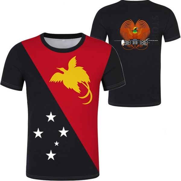

papua guinea t shirt name number png t-shirt po clothes print diy custom made not fade not cracked tshirt jersey 220607, Black