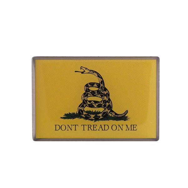 

dont tread on me brooch yellow gadsden snake flag badge pin, Blue