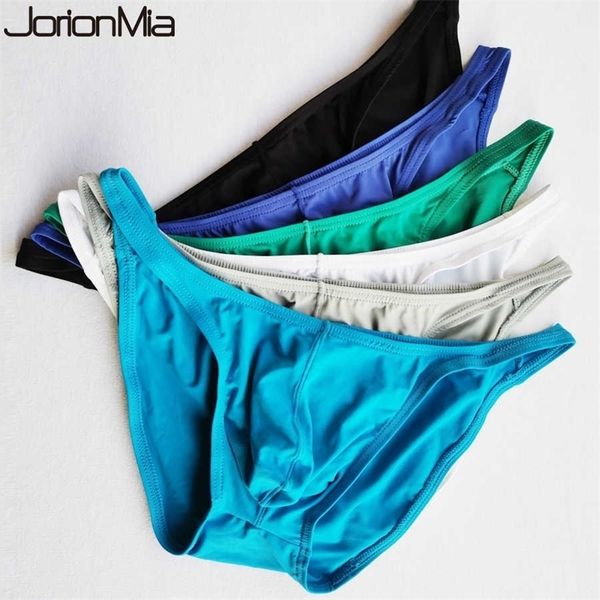 

4pcs men's underwear u convex bag hip solid color bikini men's briefs comfortable breathable quality male panties ht027 210727, Black;white