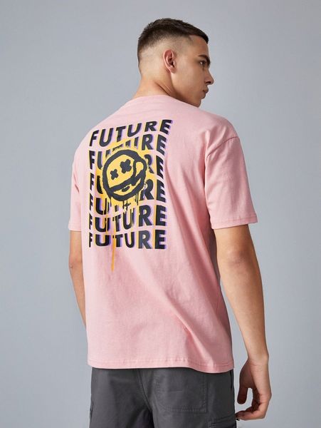 

men letter and graphic print x9de#, White;black