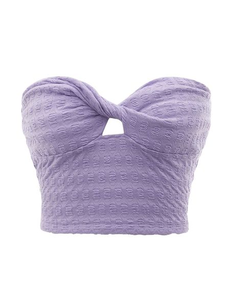 

twist front textured tube a8c9#, White