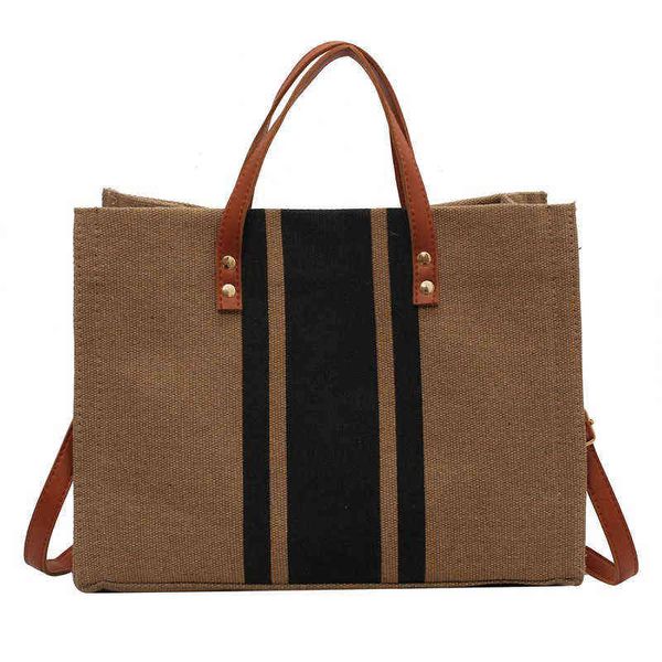 HBP Abendtaschen Weibliche Umhängetasche Shopper Totes Bolsas Qualität Dame Strand Mode Weiche Einfache Koreanische Leinwand Umhängetasche Frau Handtaschen 2022 220705