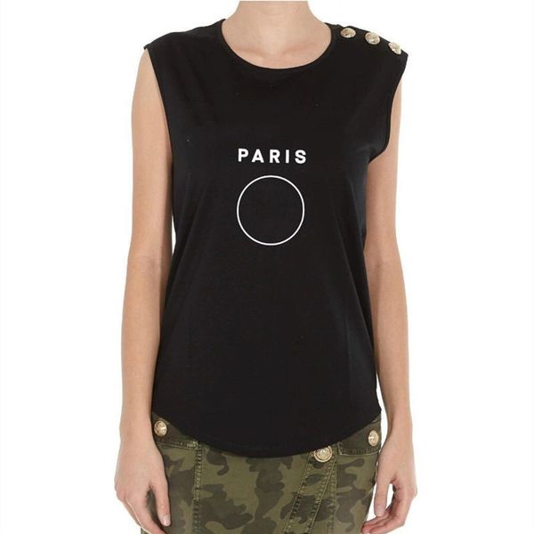 

fashion womens designer t shirts clothes women tshirts summer sleeveless for female clothing size s-l, White