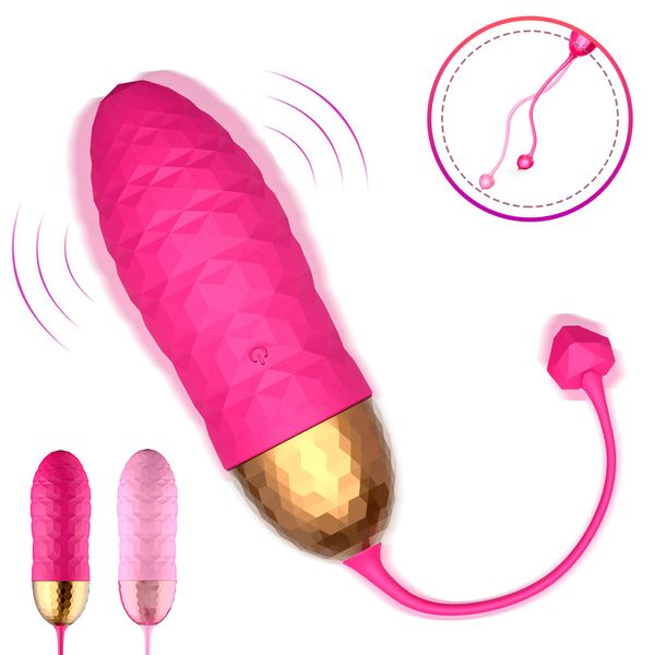 Diamond Shape ovos vibratórios Vibrador de controle remoto sem fio Vibrador poderoso para mulheres Ball Ball Massagem erótica adulta itens de beleza sexy de brinquedo