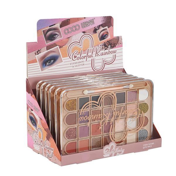 

long lasting waterproof 28 colors eyeshadow makeup matte & shimmer rainbow eye pressed powder palette cosmetics smooth & soft texture easy t